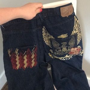 RARE JEANS EMBROIDERED!!!!! One of a kind!!!!